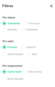 Imagem de dentro do sitema mobile.