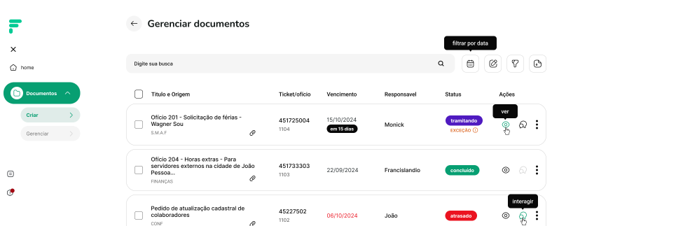 Imagem de dentro do sitema.